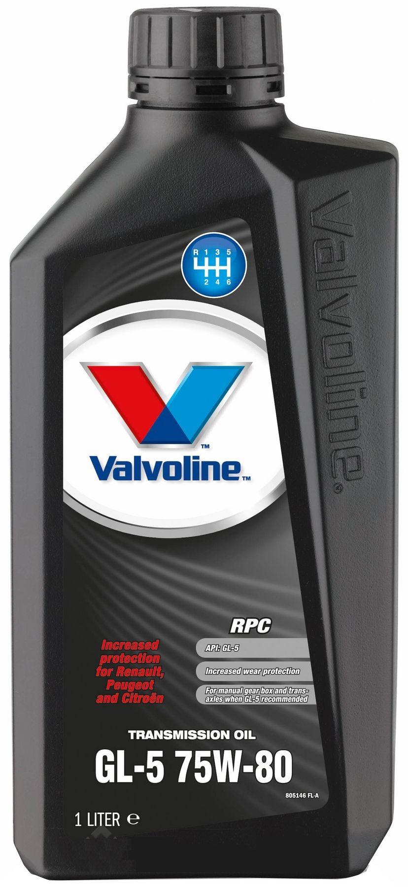 Ulei sintetic pentru cutie de viteze manuală VALVOLINE GL5 RPC 75W80, 1 litru